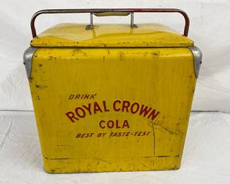 Royal Crown Cola Embossed Metal Cooler, 18″ x 20″