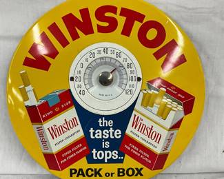 9-Inch Round Winston Advertising Thermometer