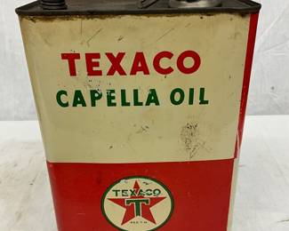 Texaco Capella Oil 1-Gallon Metal Can