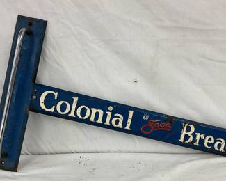 Embossed Metal Colonial Bread Door Push, 25×15 Inches