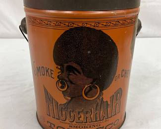 B. Leidersdorf Co. Tobacco Tin, 5 1/2 Inches Wide, 7 Inches Tall
