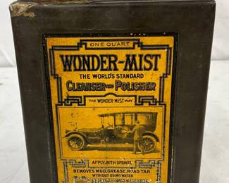 Vintage One-Quart Winder-Mist Cleaner and Polisher Metal Can