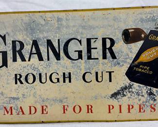 24 x 12″ Tin Advertising Sign for Granger Rough Cut Tobacco