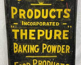 Wooden Darling Products ‘The Pure’ Baking Powder Advertising Sign
