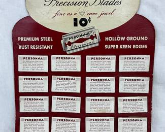 Personna Precision Blades Cardboard Display With Product Packs, 9×12.5 Inches