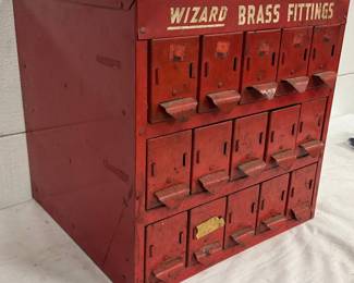 Wizard Brass Fittings Box with 20 Drawers, 12 1/2″ x 12 1/2″