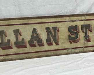 93X12 DS Wooden Store Smalts Sign for ‘The Millan Store’