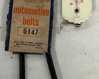 Gulf Automotive Belt with Durham Gulf Thermometer