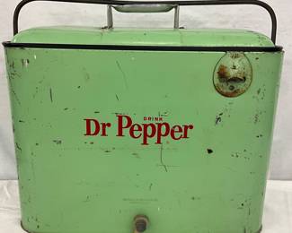 Drink Dr Pepper Metal Cooler