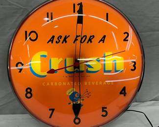15-Inch Orange Crush Replica Advertising Wall Clock