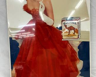 1951 R.J. Reynolds Camel Advertising Cardboard Display, 17 1/2″ x 31″