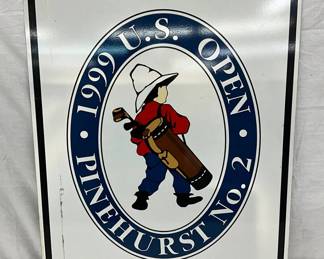 1999 U.S. Open Pinehurst No. 2 Aluminum Sign, 24 x 30 Inches