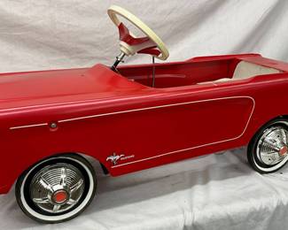 Ford Mustang Steel Pedal Car Replica in Red