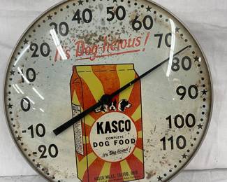 10-Inch Kasco Dog Food Advertising Thermometer