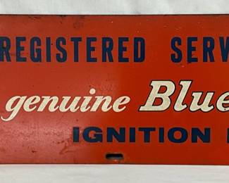 27×7 Standard Blue Streak Ignition Parts Metal Advertising Sign