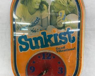 Plastic Suncrest Light-Up Clock, 12 x 19 In