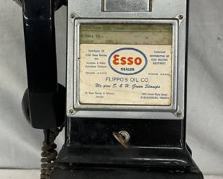 Esso Dealer Wall-Mounted Pay Phone