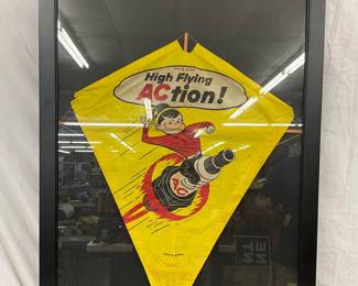 Framed 24×28 High-Flying Action Kite by Hi-Flier Manufacturing Featuring AC Spark Plug