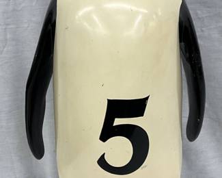 11X21-Inch Tall Painted Penguin Store Display Number 5 Early Advertisement