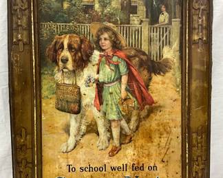 Early 20th Century Tin Lithograph Grape-Nuts Advertising Sign, 20 1/2 x 30 1/2 in.