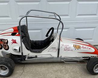 Unusual Quarter Midget Race Car Body with Cage – No Engine
