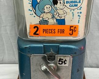 Acorn Five-Cent Rain-Blo Gum Dispensary Machine