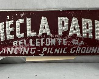 10×3 Metal Embossed Reflective Hellas Park Tag Topper