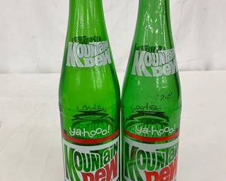Mountain Dew 10-Ounce Glass Bottles with Caps