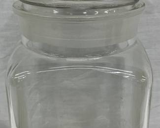 Glass Candy Jar with Clown Head Lid, 5 x 10 Inches