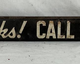 Embossed Metal Anderson’s Bread Door Push Sign, 29×3 Inches