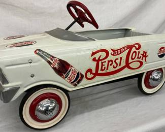 Murray Pepsi Cola Pedal Car with Red Steering Wheel