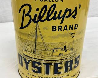 1-Gallon Billups’ Brand Oyster Tin - Matthews, VA