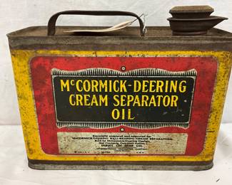McCormick-Deering Cream Separator Oil Tin