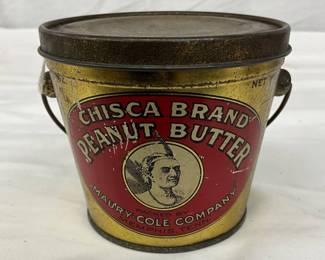 Chisca Brand 10 Ounce Peanut Butter Tin, Memphis, Tennessee