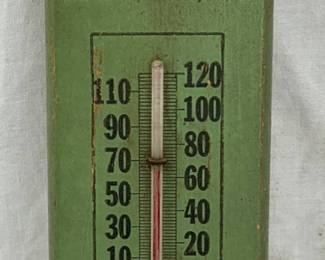 Early North America Companies Wooden Thermometer, 3×11 1/2 Inches
