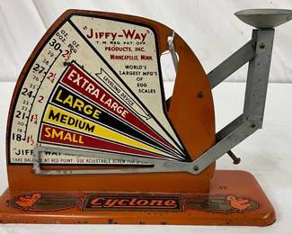 Jiffy-Way Cyclone Egg Scale by Triner Scale & Mfg. Co., 8×6 Inches