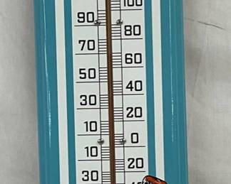 Contemporary Hires Root Beer Sign Thermometer, 7 x 30 inches