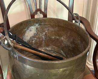 LARGE Copper Pot with Handle