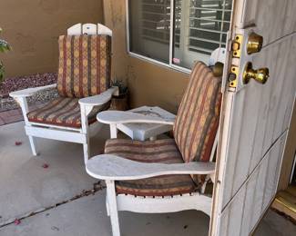 Love these Adirondack chairs in great condition.
