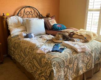 Wrought Iron King Bed.