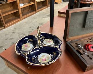 Porcelain 3 Part Divided Serving Dish