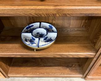Japanese Kutani Yaki Relish Serving Set