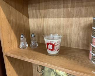 Clear Salt & Pepper Shakers - Reno Souvenir Lowball Glass