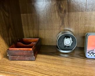 Wooden Storage Box & Dale Earnhardt #3 NASCAR Quartz Men's Watch