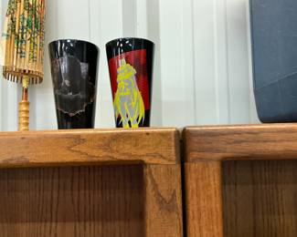 DC Comics Batman & Batgirl Glass Tumblers