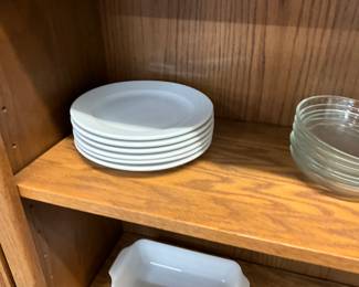 White Ceramic Salad Plates