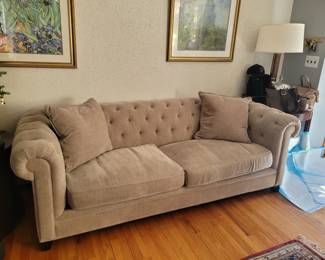 Sofa with matching love seat, please ask if interested 