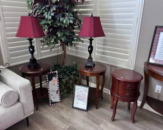 End tables and lamps