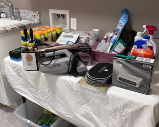 Lots of garage and cleaning items