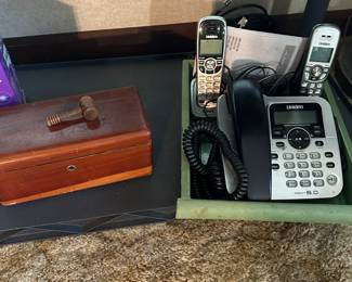 A great mini Lane Cedar Chest for the dresser and a set of Cordless House Phones!